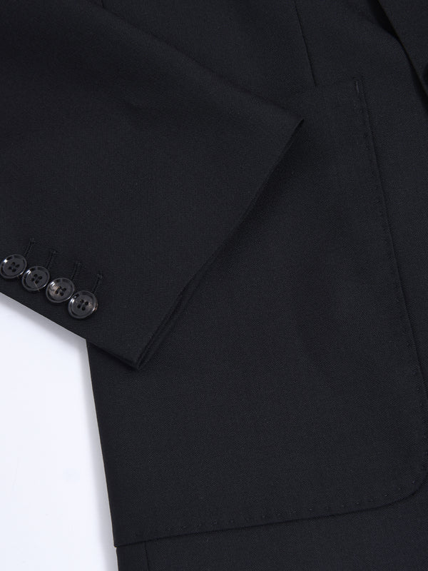 DOUBLE BREASTED JACKET_BLACK/001